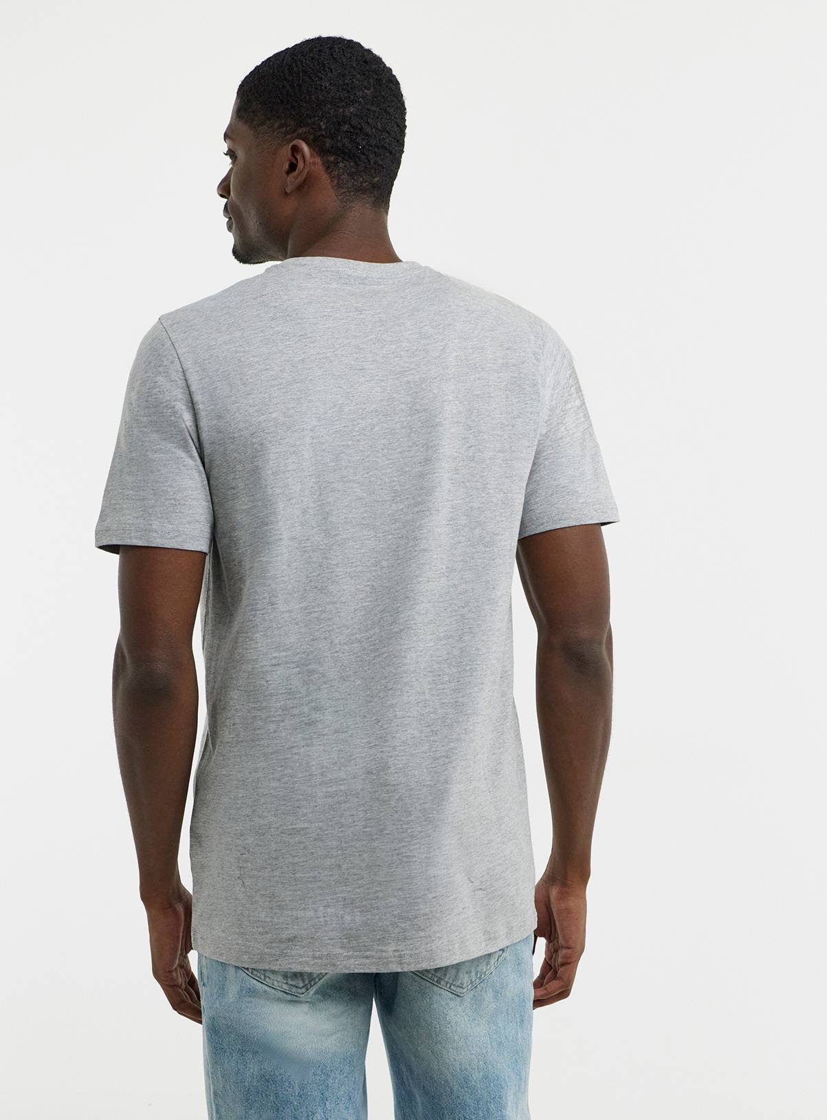 JACAMO 5 Pack Crew Neck T-Shirt Long Multi XL - Image 3